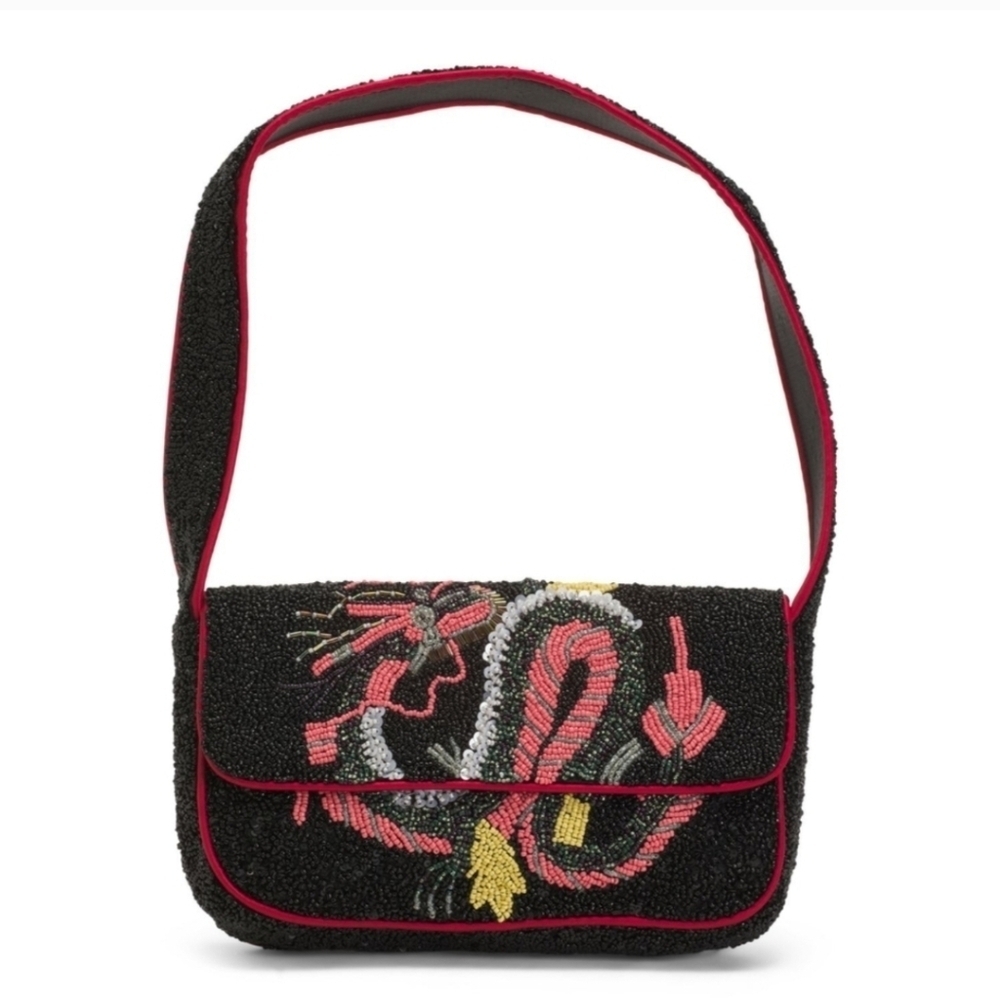 🐉▪️Made In India ▪️Viral Beaded Snake Handbag